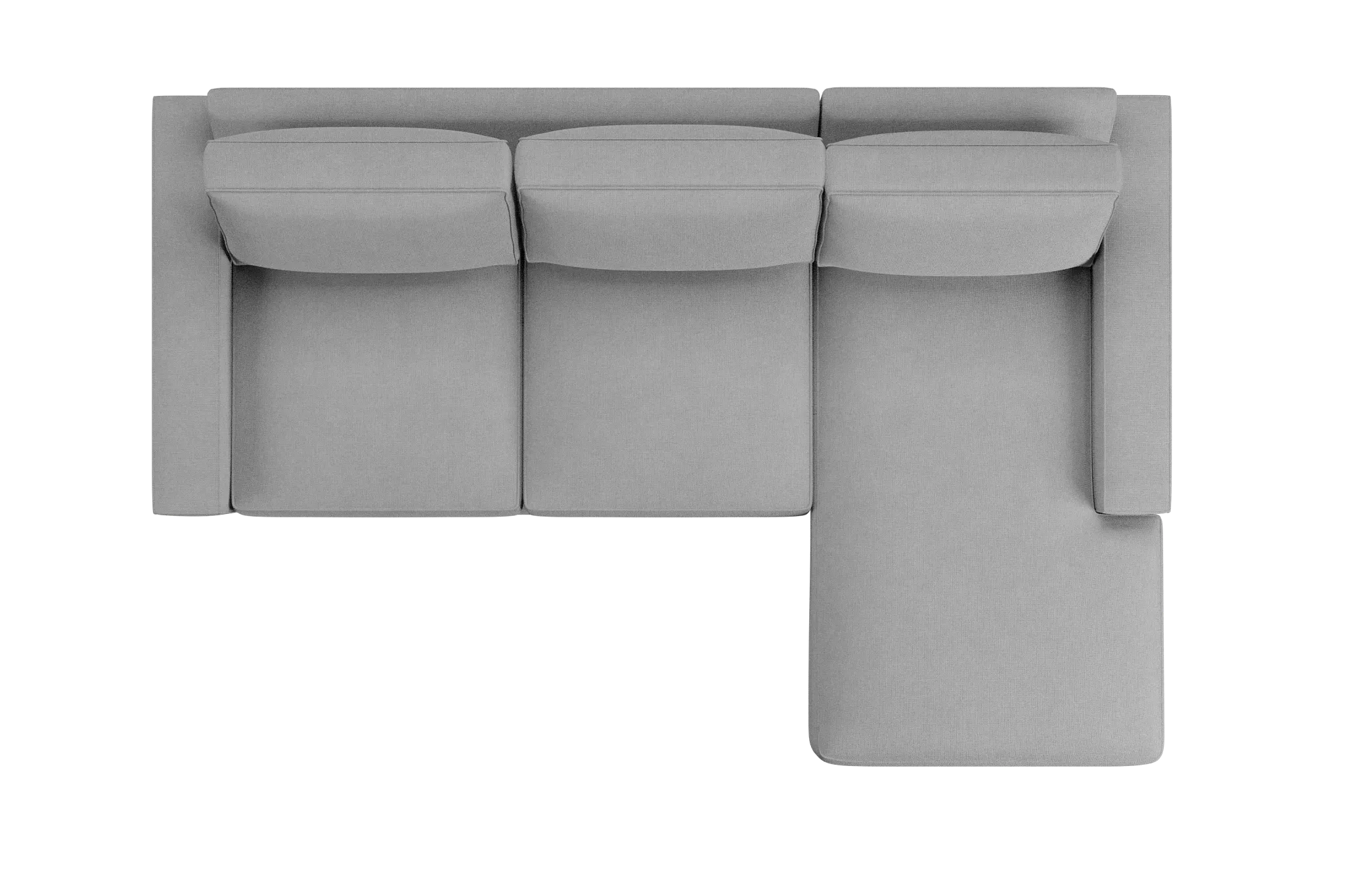 Edgewater Suave Gray Right Chaise Sectional