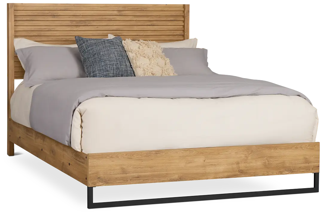 Perry Light Tone Panel Bed Perry Light Tone Panel Bed