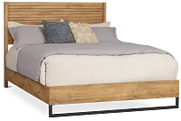 Perry Light Tone Panel Bed