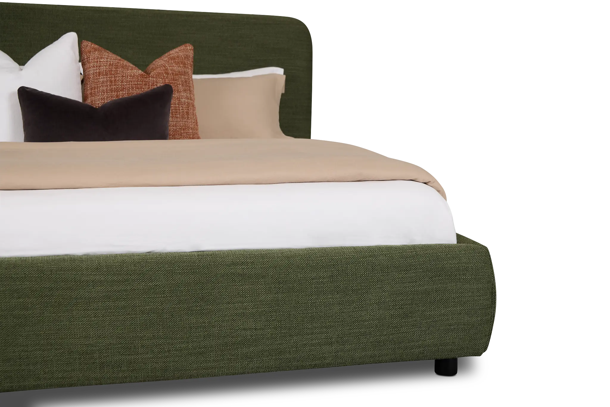 Williamsburg Green Upholstered Platform Bed Williamsburg Green Upholstered Platform Bed