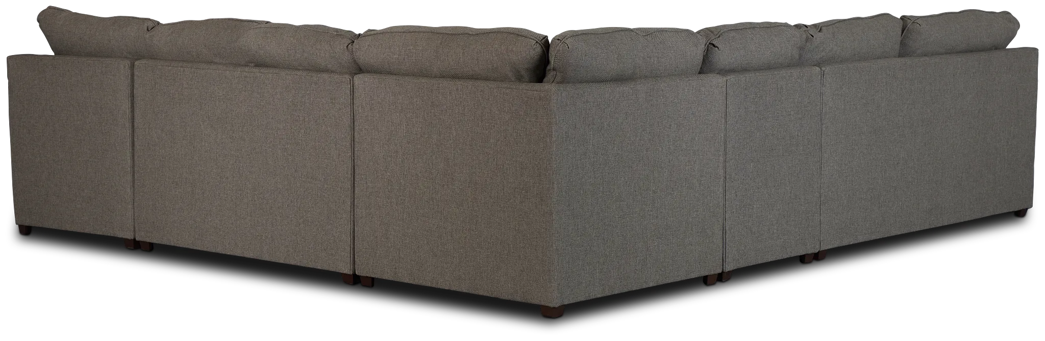 Asheville Brown Cool Mfoam Right Chaise Memory Foam Sleeper Sectional