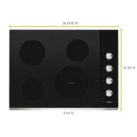Whirlpool 55 Series Stainless Steel Electric Cook Top