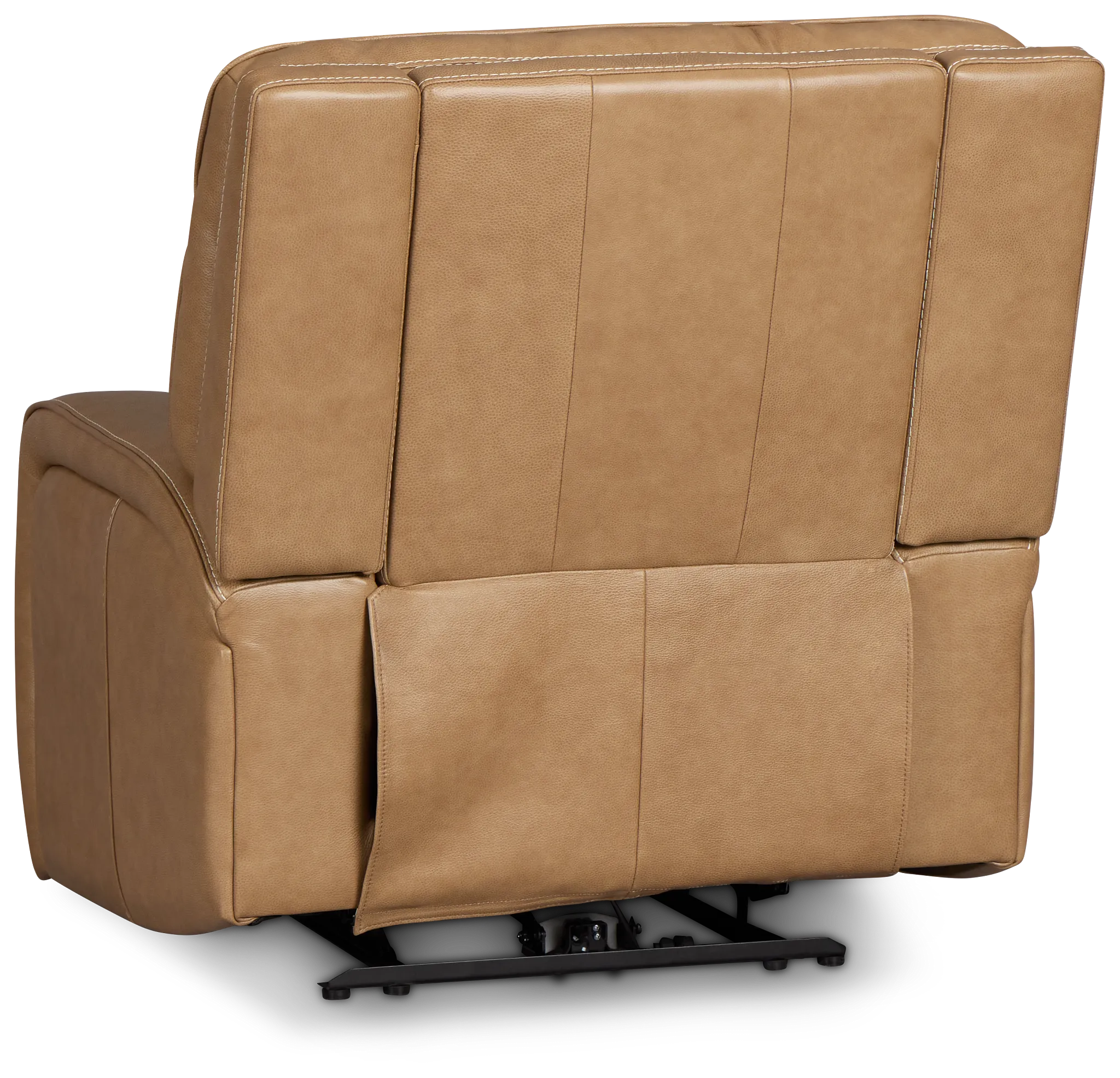 Jasper Light Brown Leather Power Recliner