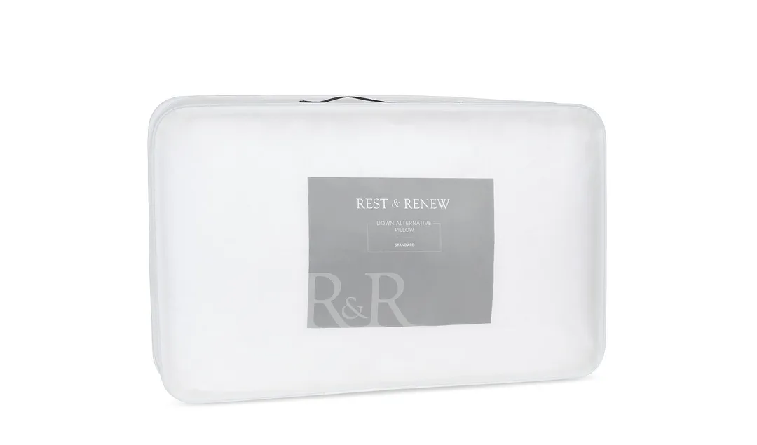 Rest & Renew Down Alternative Back Sleeper Pillow