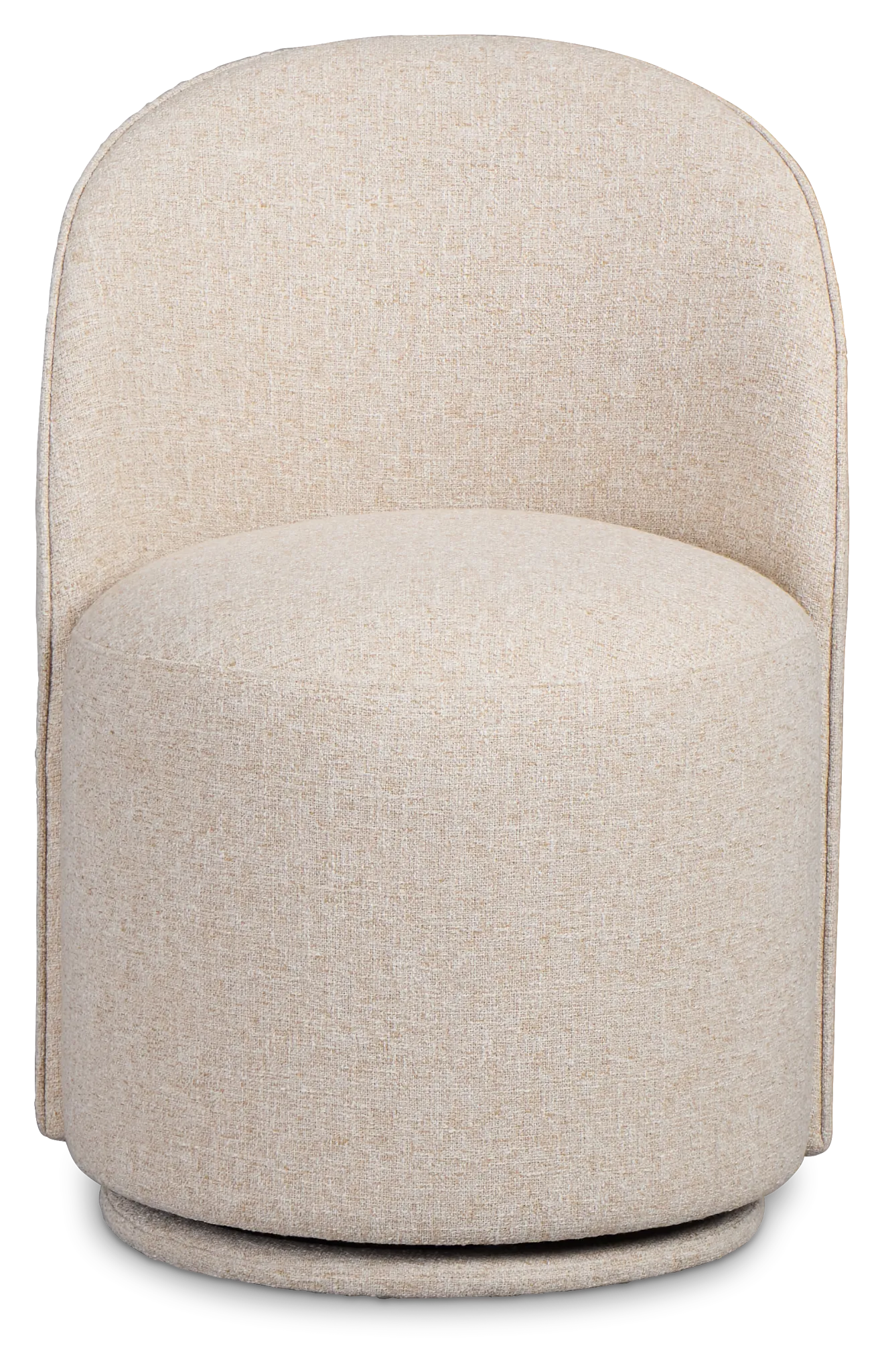 Claude Beige Round Upholstered Side Chair