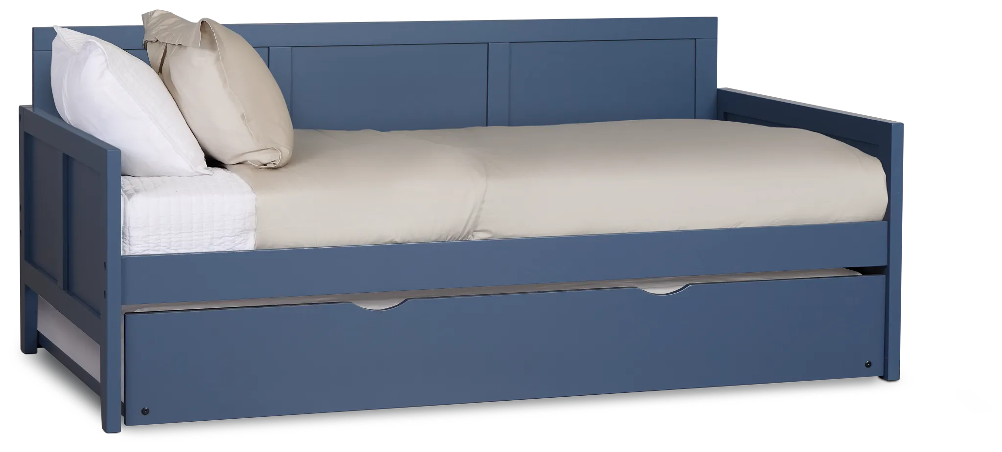 Charleston Dark Blue Panel Trundle Bed