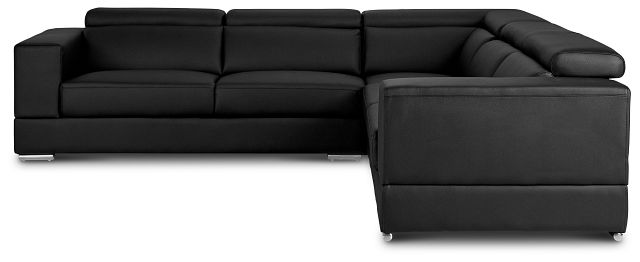 Maxwell Black Micro Two-arm Sectional (5)