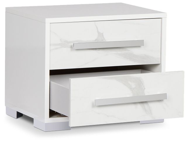 Modena White Nightstand