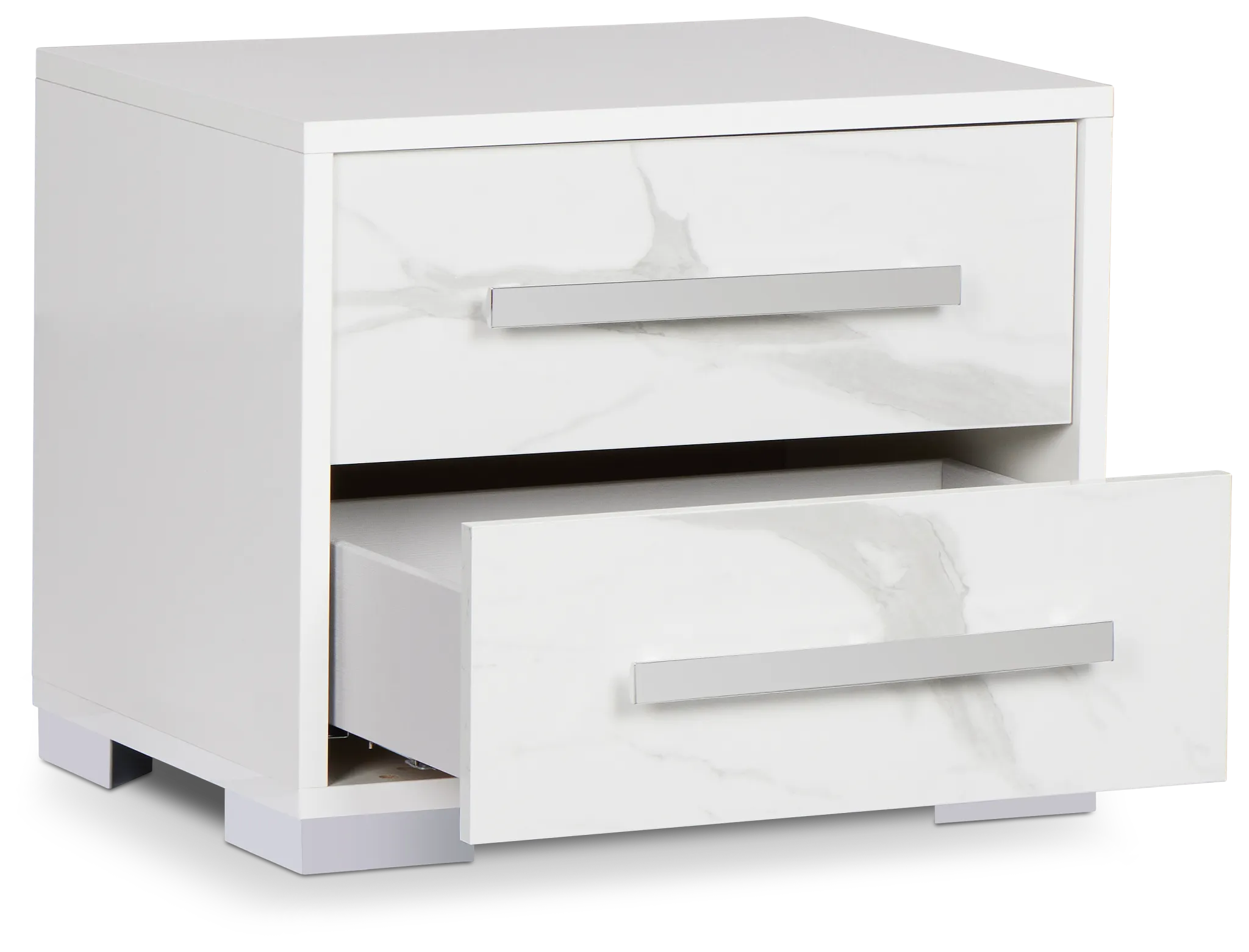Modena White Nightstand