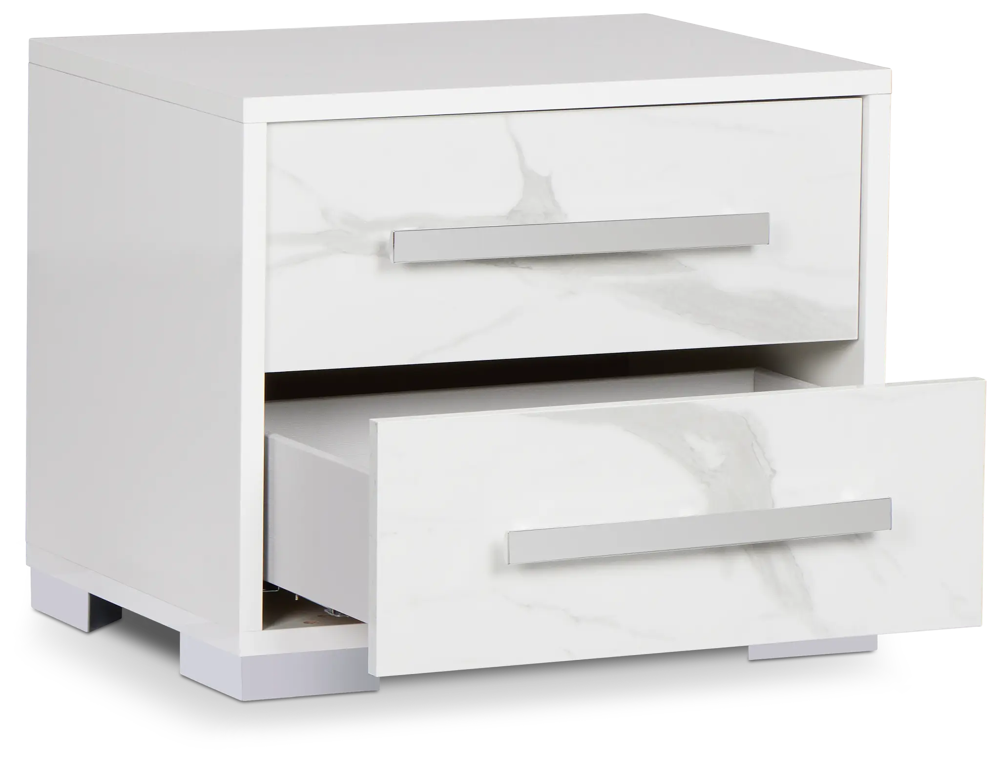 Modena White Nightstand Modena White Nightstand