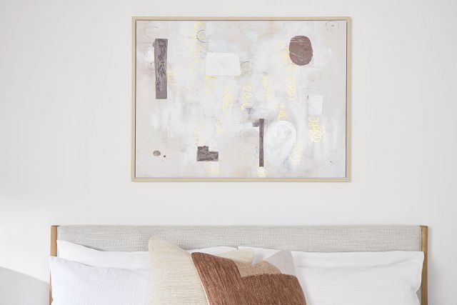 Stellan White Canvas Wall Art