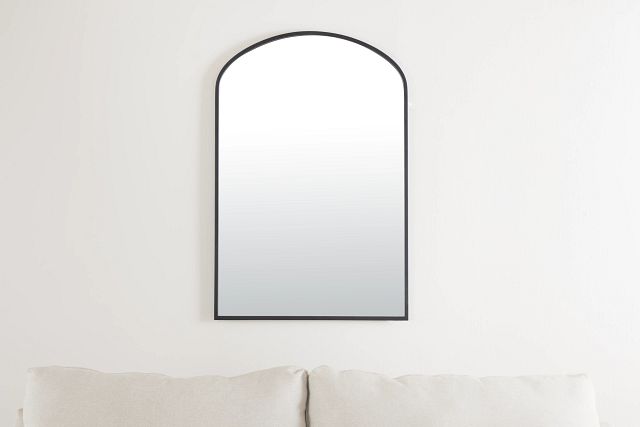 Hudson Black Medium Mirror