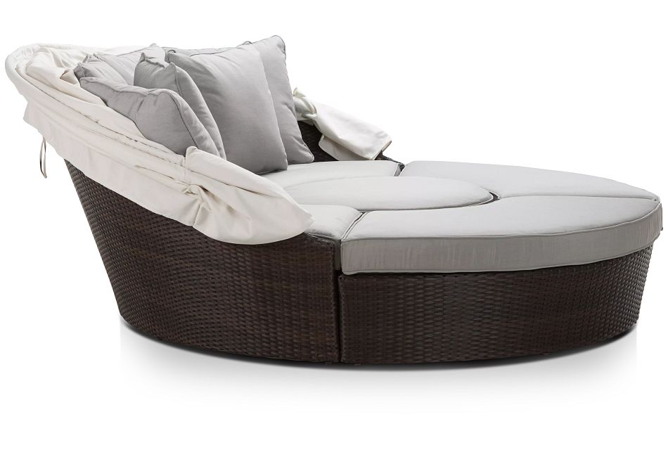 Fina Gray Canopy Daybed, (2)