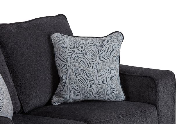 Altari Dark Gray Micro Loveseat