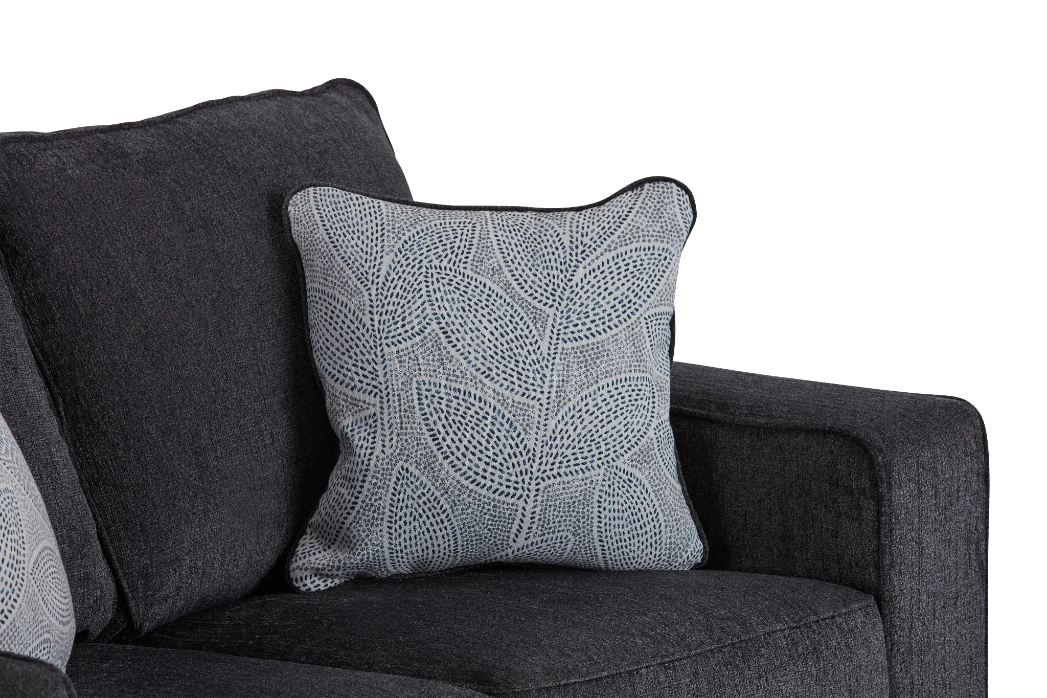 Altari Dark Gray Micro Loveseat