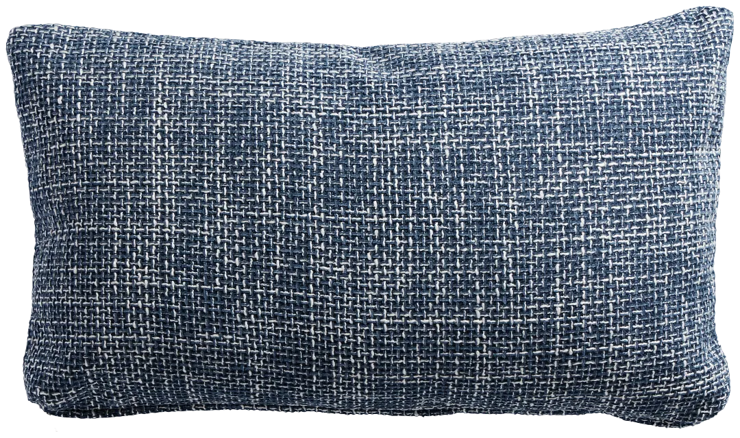 Sutt Dark Blue Lumbar Accent Pillow