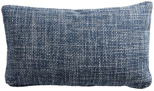 Sutt Dark Blue Lumbar Accent Pillow