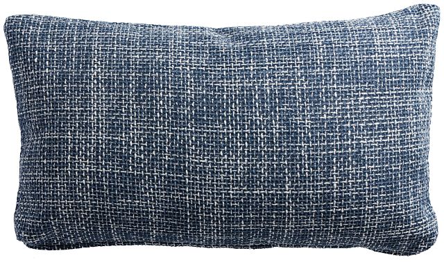 Sutton Dark Blue Lumbar Accent Pillow