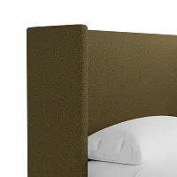 Captiva Elite Dark Green 48" Upholstered Shelter Bed