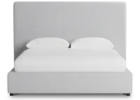 Grayton Delray Light Gray 54" Upholstered Platform Bed