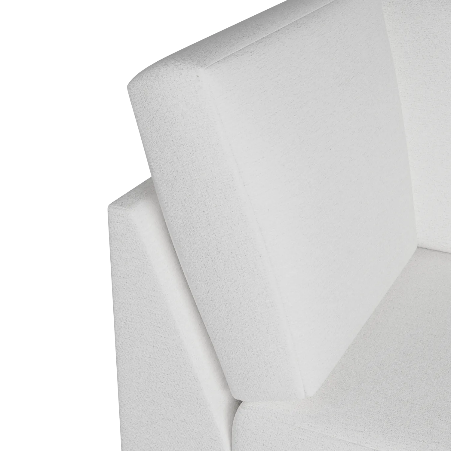 Citymod White Fabric Wedge