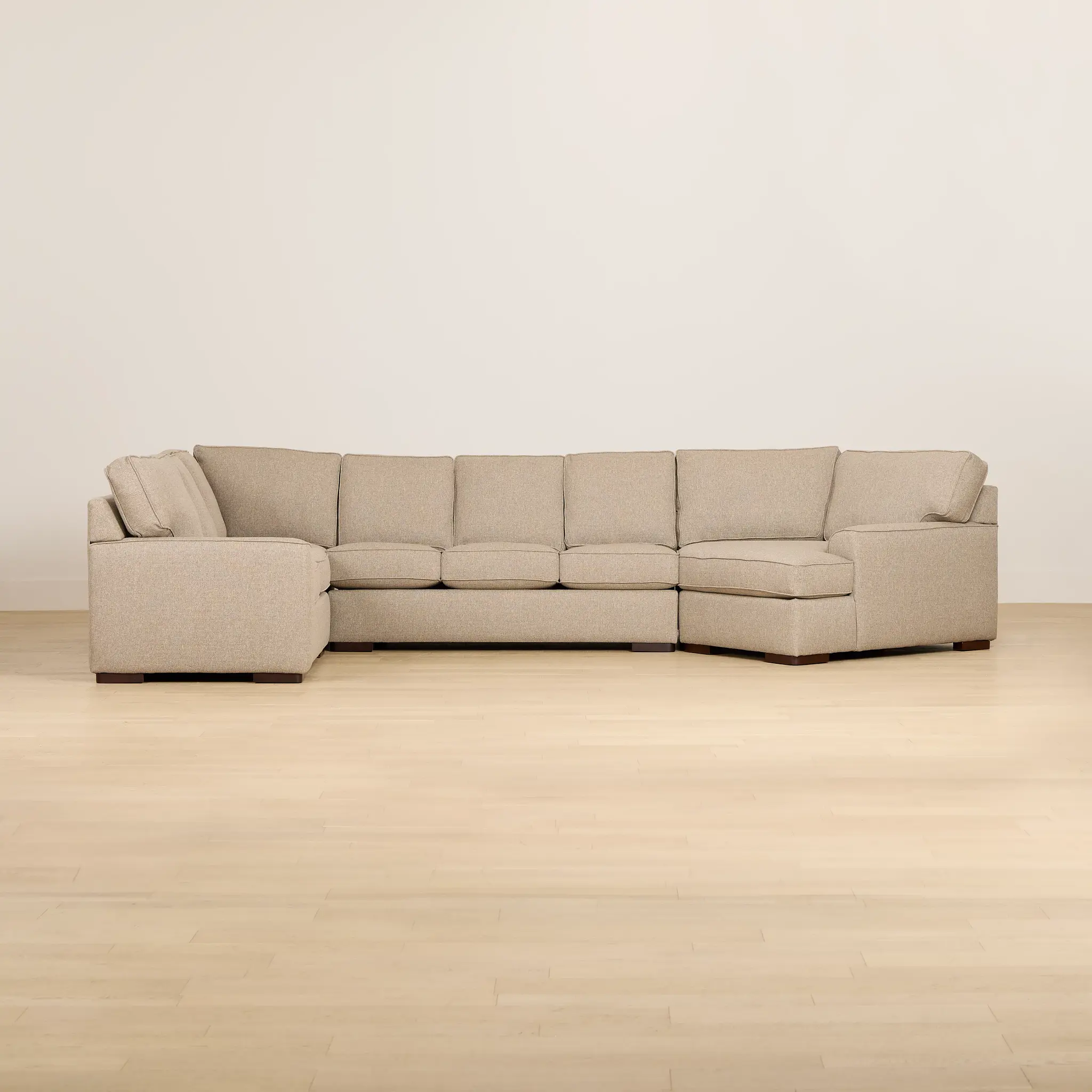 Sinclair Brown Fabric Right Cuddler Memory Foam Sleeper Sectional Sinclair Brown Fabric Right Cuddler Memory Foam Sleeper Sectional
