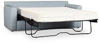 Rhodes Light Blue Fabric Innerspring Sleeper