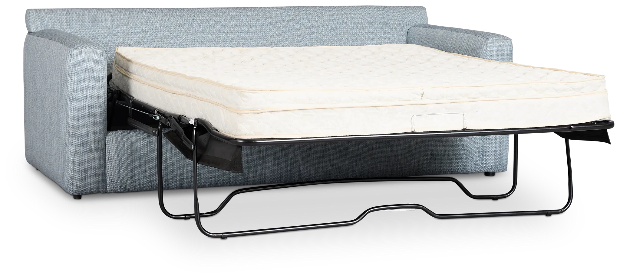 Rhodes Light Blue Fabric Innerspring Sleeper