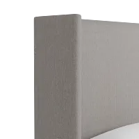 Captiva Peyton Gray 60" Upholstered Shelter Bed