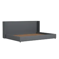 Captiva Delray Dark Gray 48" Upholstered Shelter Bed