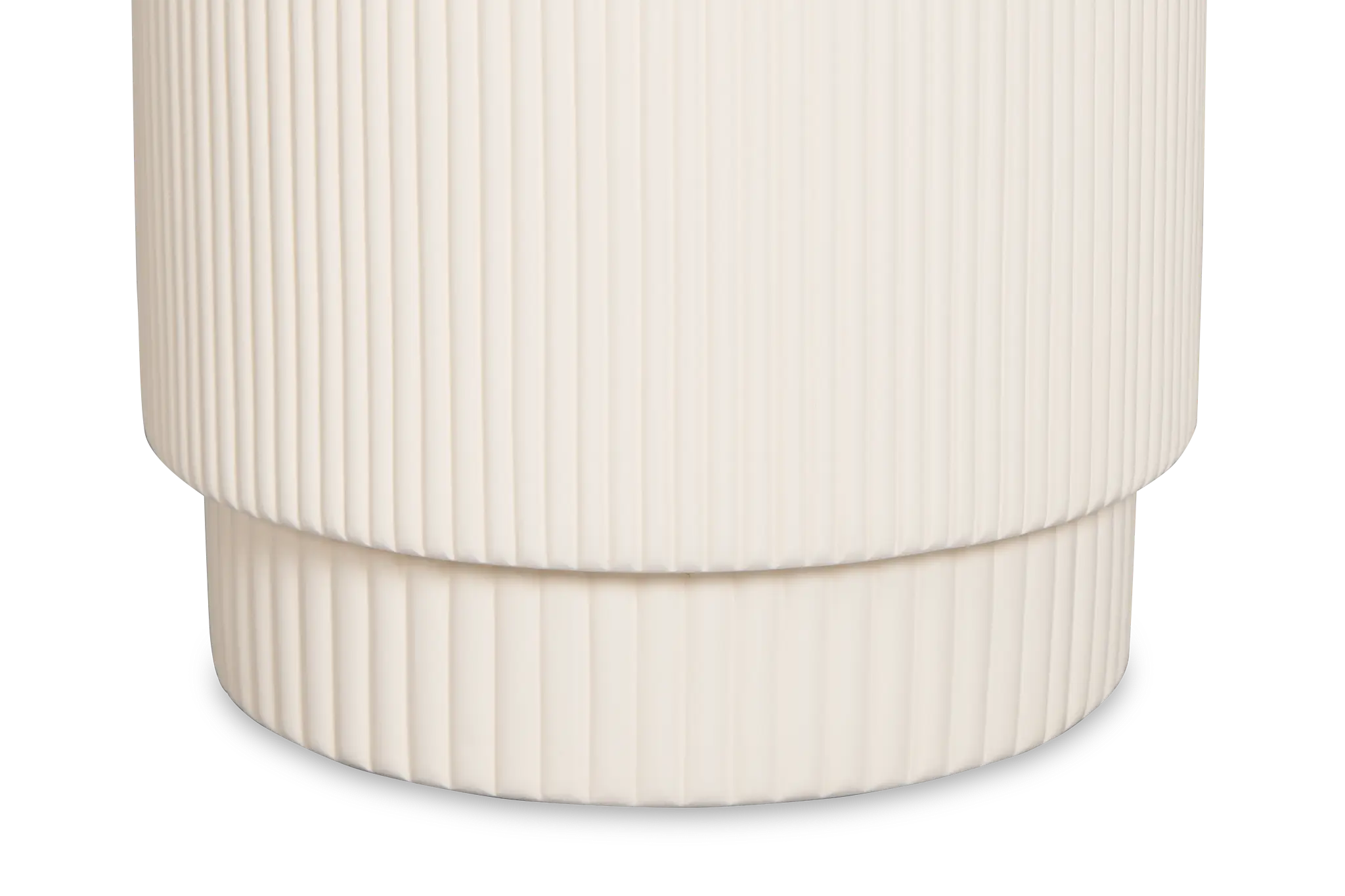 Cypress White Round End Table Cypress White Round End Table