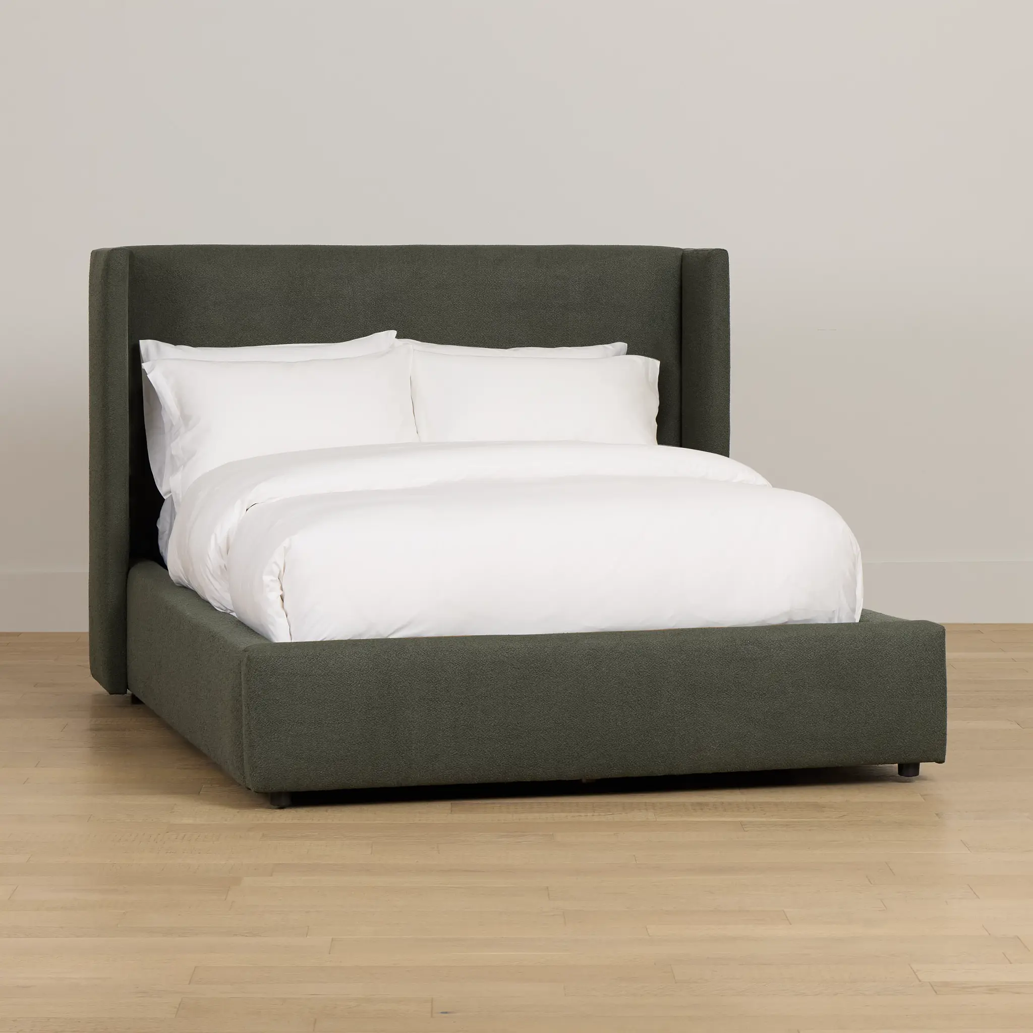 Captiva Sutton Green 48" Upholstered Shelter Bed Captiva Sutton Green 48" Upholstered Shelter Bed