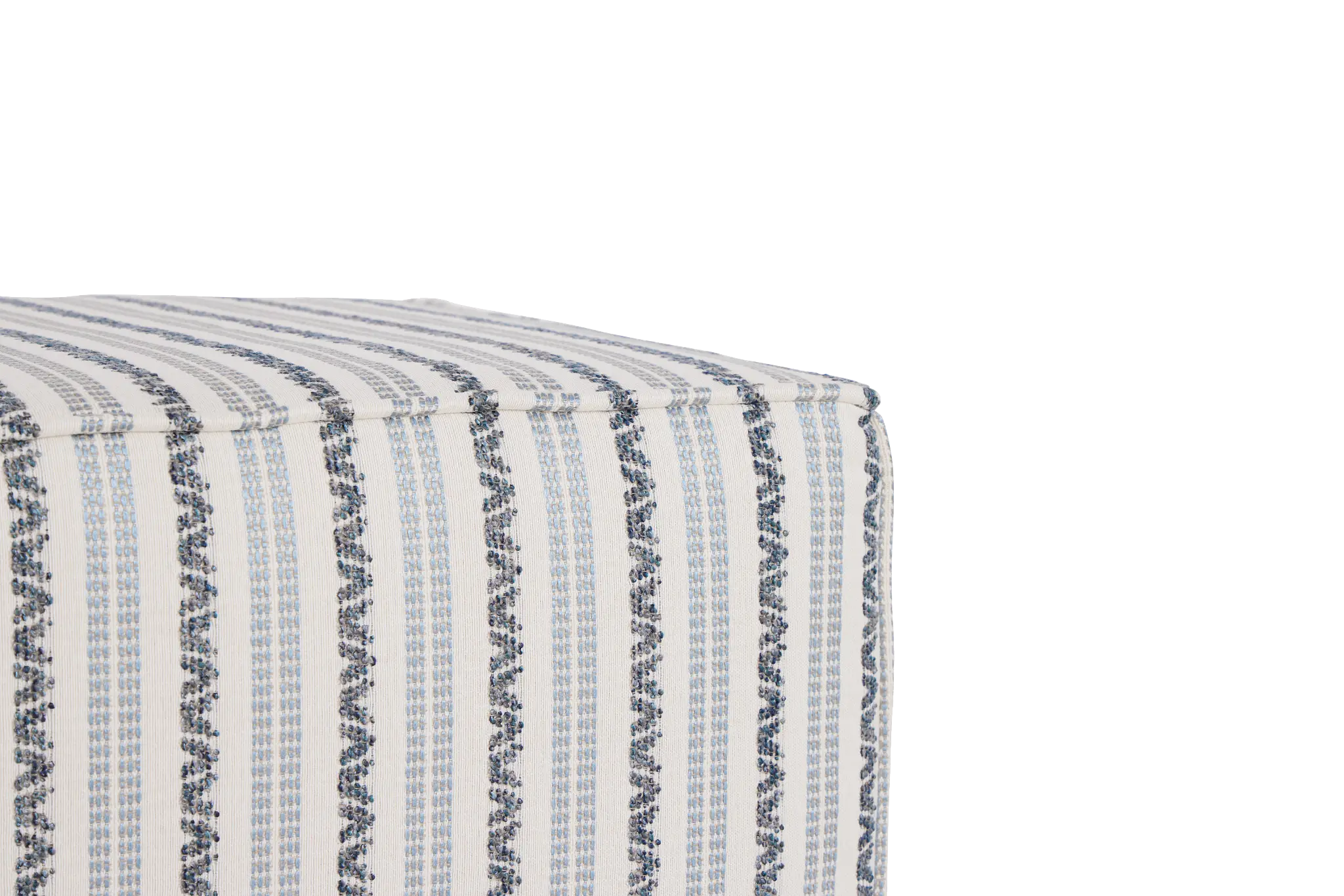 Budreau Blue Fabric Accent Pouf Budreau Blue Fabric Accent Pouf