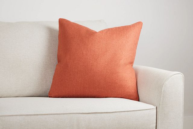 Zeke Orange 22" Accent Pillow
