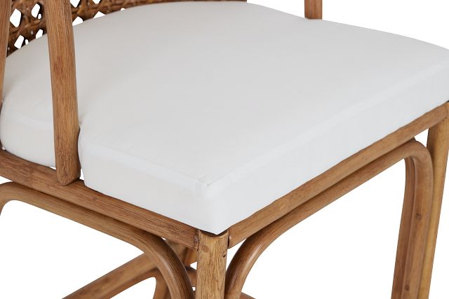Maui Light Tonewoven 24" Upholstered Barstool