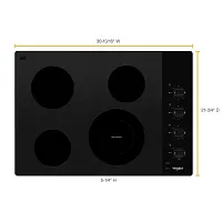 Whirlpool 55 Series Black Electric Cook Top