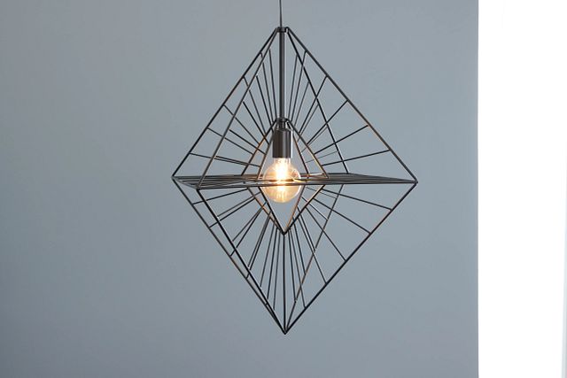 Cage Black Pendant