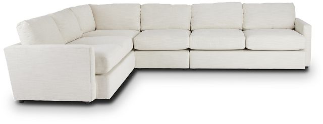 Noah Ivory Fabric Medium Two-arm Sectional