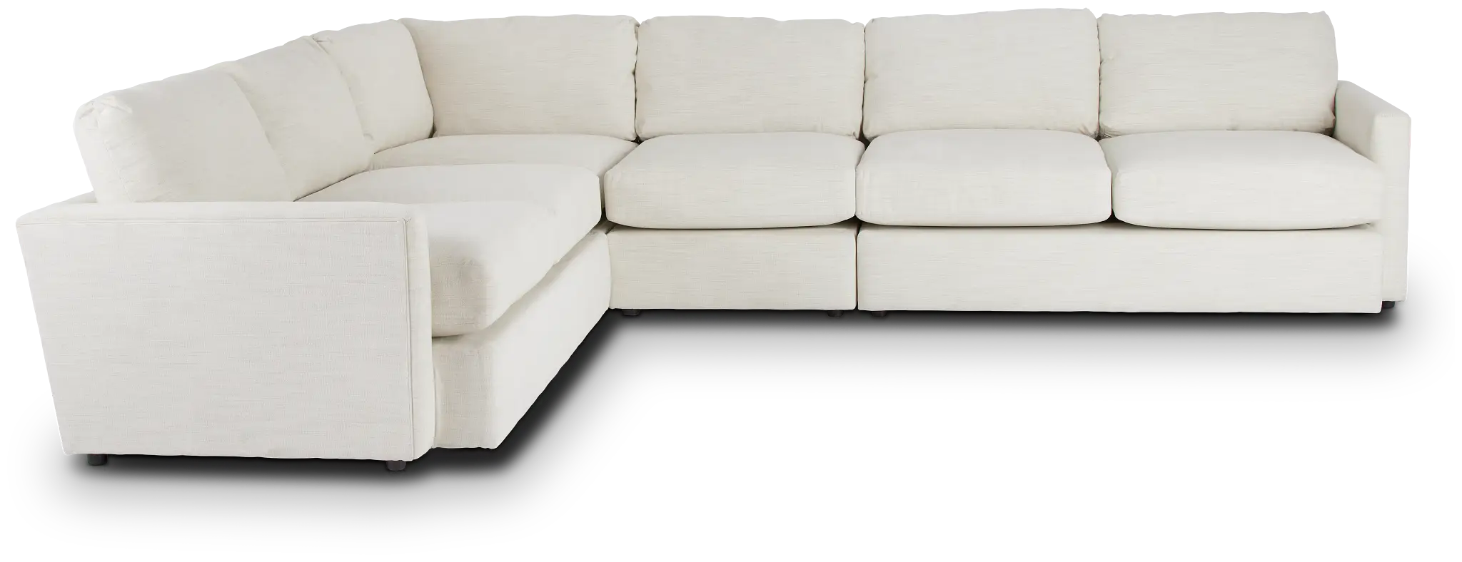 Noah Ivory Fabric Medium Two-arm Sectional Noah Ivory Fabric Medium Two-arm Sectional