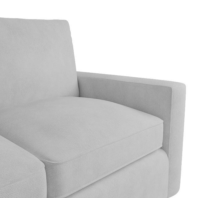 Siesta Peyton White Fabric Memory Foam Sleeper