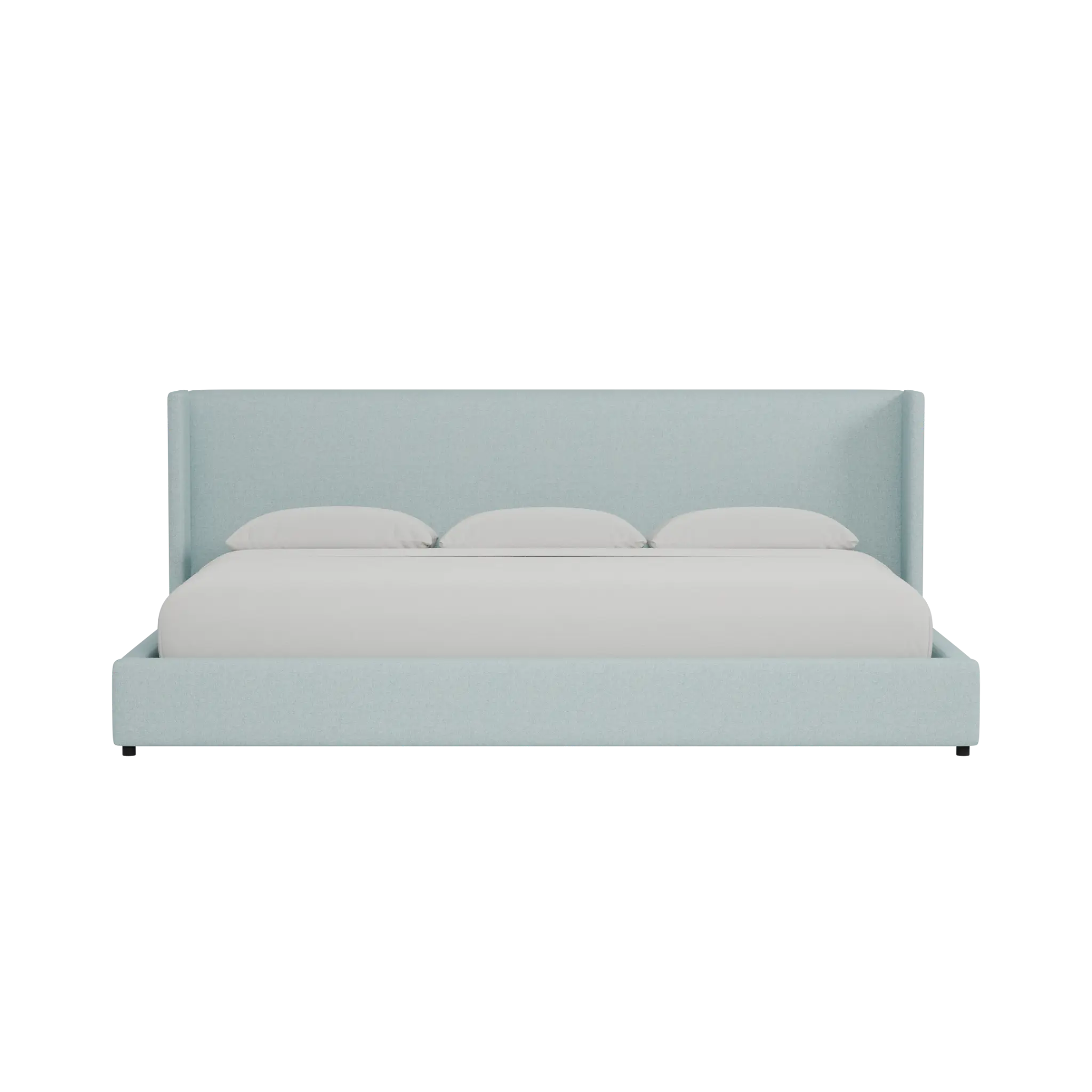 Captiva Elite Light Blue 48" Upholstered Shelter Bed Captiva Elite Light Blue 48" Upholstered Shelter Bed