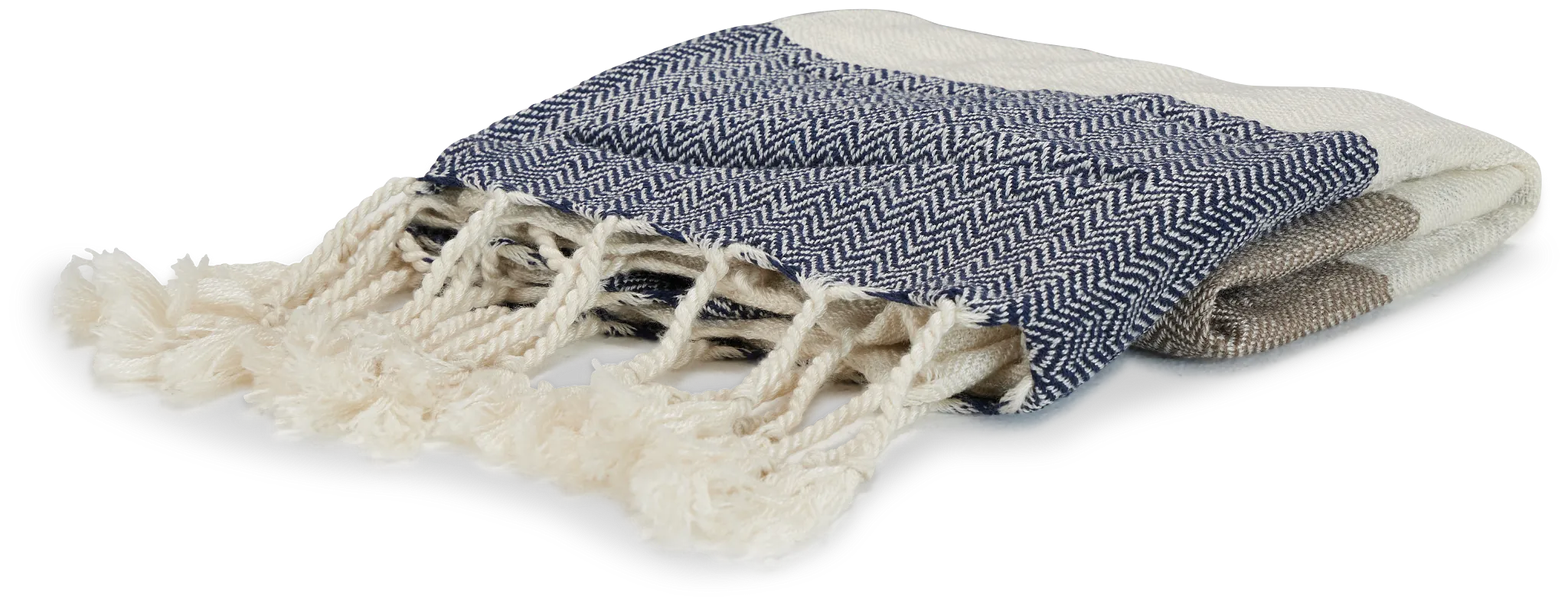 Ciel Bluestripe 60" X 90" Throw