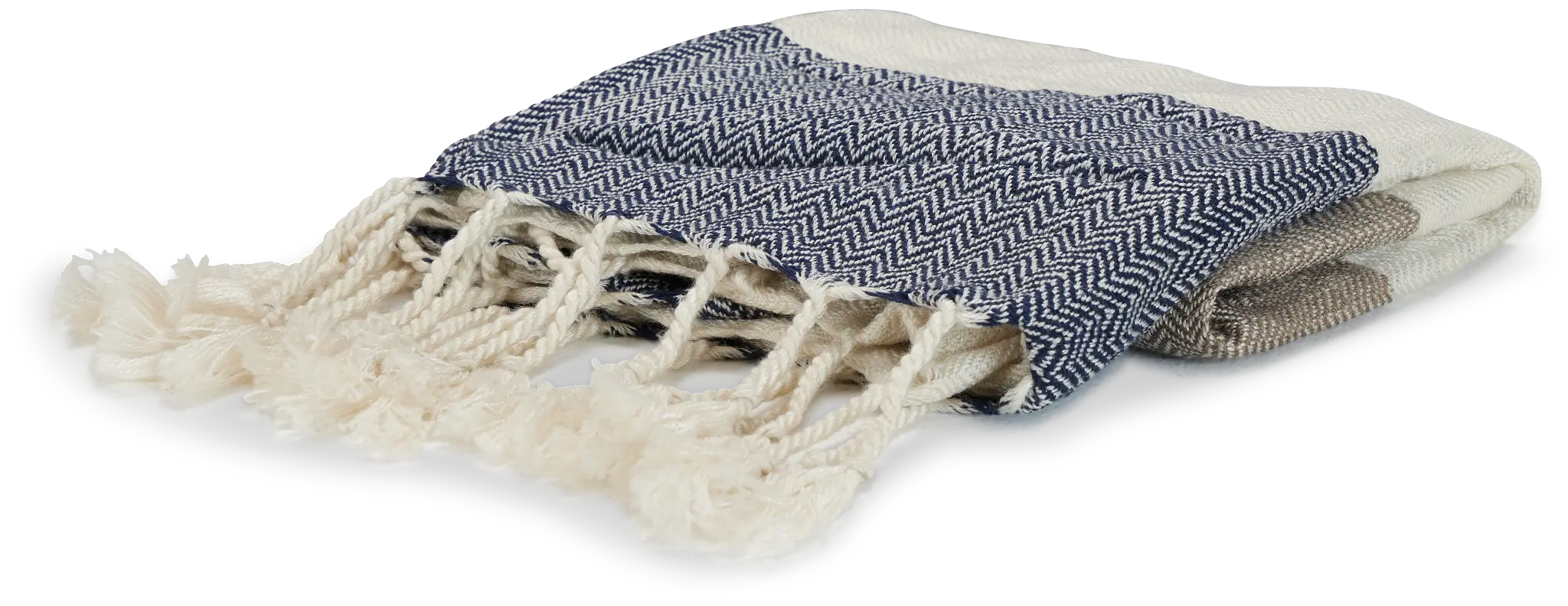 Ciel Bluestripe 60" X 90" Throw Ciel Bluestripe 60" X 90" Throw