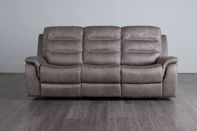 Grayson Gray Micro Reclining Sofa (0)