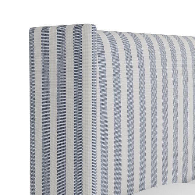 Captiva Sea Lane Dark Blue 60" Upholstered Shelter Bed