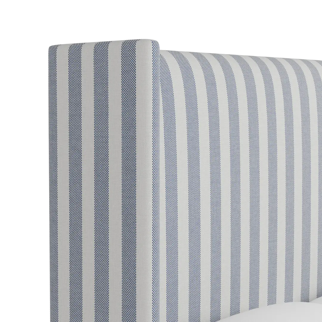 Captiva Sea Lane Dark Blue 60" Upholstered Shelter Bed Captiva Sea Lane Dark Blue 60" Upholstered Shelter Bed