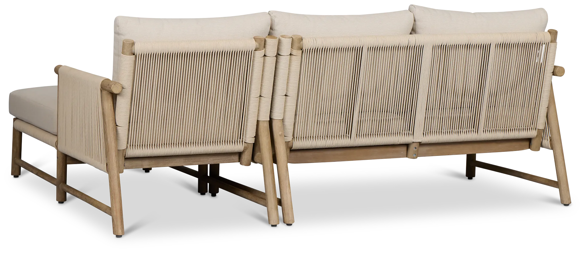 Azure Light Tone Right Arm Chaise Sectional