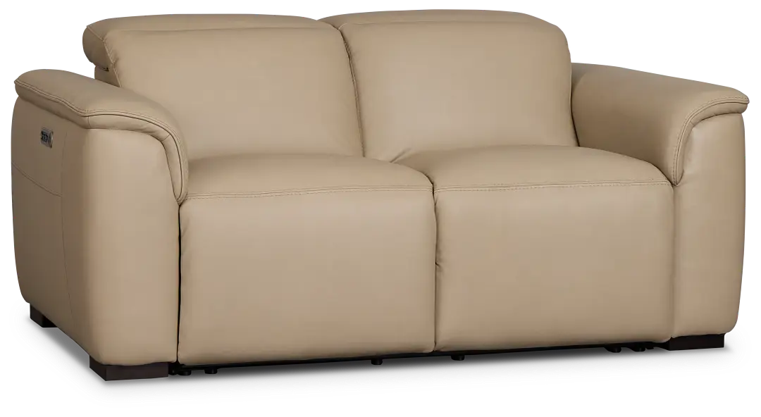 Flexsteel Brodie Taupe Lthr/vinyl Power Reclining Loveseat Flexsteel Brodie Taupe Lthr/vinyl Power Reclining Loveseat