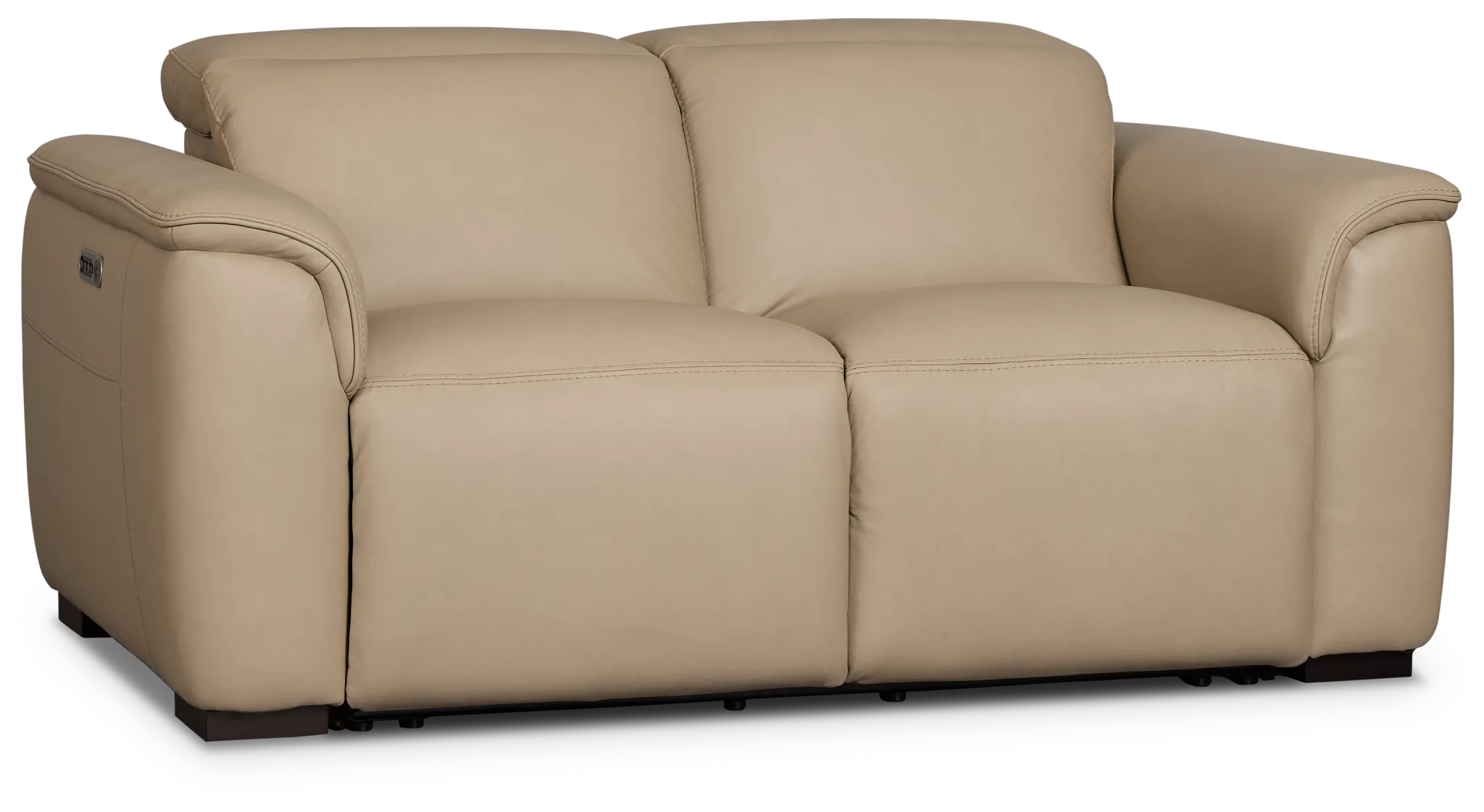 Flexsteel Brodie Taupe Lthr/vinyl Power Reclining Loveseat