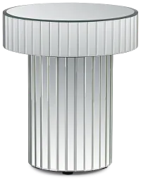 Katrin Glass Round End Table